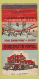 Matchbook Cover - Boulevard Hotel Laprairie QC WEAR 30 Strike