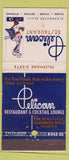 Matchbook Cover - Pelican Restaurant Clearwater Beach FL 30 Stick