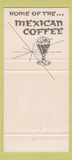 Matchbook Cover - Tia Maria Mexican 30 Strike