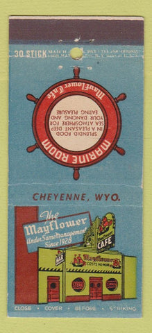 Matchbook Cover - Mayflower Restaurant Cheyenne WY 30 Stick