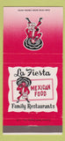 Matchbook Cover - La Fiesta Mexican Northridge Tarzana CA 30 Strike