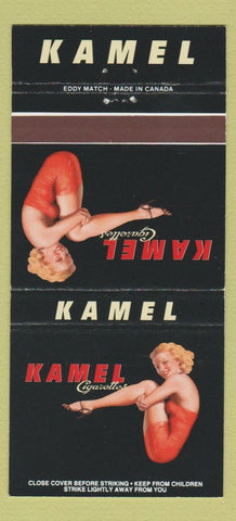 Matchbook Cover - Kamel Cigarettes girlie 30 Strike