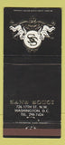 Matchbook Cover - Sans Souci Washington DC WEAR 30 Strike