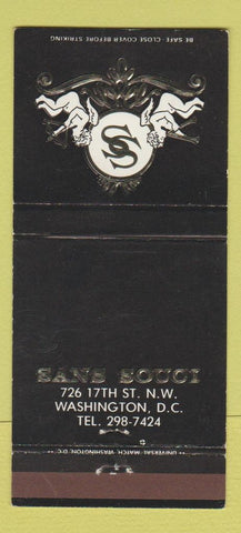 Matchbook Cover - Sans Souci Washington DC WEAR 30 Strike