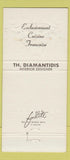 Matchbook Cover - Sans Souci Washington DC WEAR 30 Strike