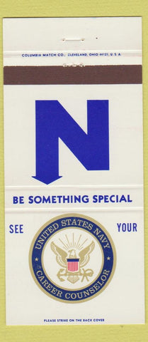 Matchbook Cover - United States Navy Career Counselor Recruiting 30 Strike