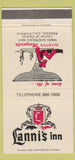 Matchbook Cover - Lanni's Inn Reseda CA 30 Strike