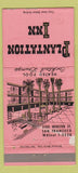Matchbook Cover - Plantation Inn San Francisco CA WORN 30 Strike