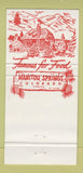 Matchbook Cover - Craftwood Inn Restaurant Manitou Springs Colorado 30 Strike