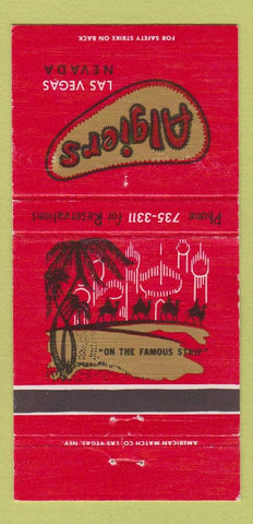 Matchbook Cover - Algiers Las Vegas NV Hotel 30 Strike