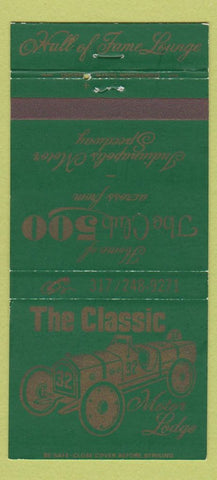 Matchbook Cover - Classic Motor Lodge Indianapolis IN WEAR 30 Strike