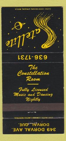 Matchbook Cover - Satellite Dorval QC 30 Strike