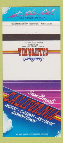 Matchbook Cover - Sam Boyd's California Hotel Casino Las Vegas NV 30 Strike