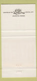 Matchbook Cover - Crystal Dinery Ball Arlington VA 30 Strike