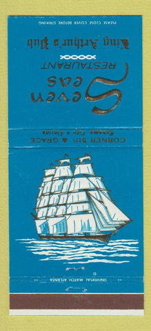 Matchbook Cover - Seven Seas Restaurant Panama City FL 30 Strike