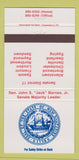 Matchbook Cover - State of New Hampshire Election Jack Barnes Jr 30 Strike