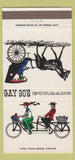 Matchbook Cover - Gay 90's Restaurant Burbank CA 30 Strike