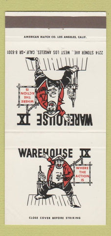 Matchbook Cover - Warehouse IX West Los Angeles CA 30 Strike
