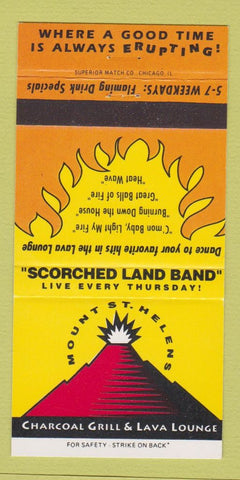 Matchbook Cover - Mount St Helens Grill Lounge 30 Strike