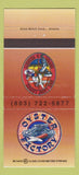 Matchbook Cover - Oyster Factory One Lamp Louies Charleston SC 30 Strike