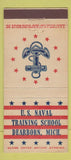 Matchbook Cover - US Naval Training School Dearborn MI 30 Stick