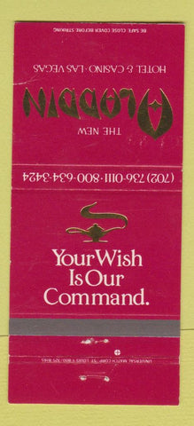 Matchbook Cover - Aladdin Hotel Casino Las Vegas NV WEAR 30 Strike