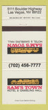 Matchbook Cover - Sam's Town Hotel Casino Las Vegas NV 30 Strike