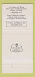 Matchbook Cover - Nugget Hotel Casino Oyster Bar Reno NV 30 Strike