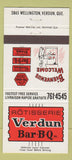 Matchbook Cover - Rotisserie Verdun BBQ QC 30 Strike