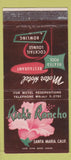 Matchbook Cover - Rick's Rancho Santa Maria CA bowling motel WEAR 30 Strike