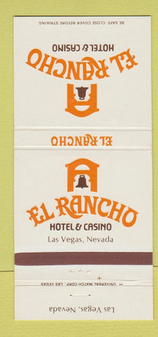 Matchbook Cover - El Rancho Hotel Casino Las Vegas NV 30 Strike
