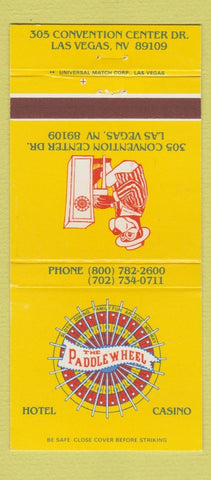 Matchbook Cover - Paddle Wheel Hotel Casino Las Vegas NV 30 Strike