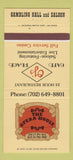 Matchbook Cover - Opera House OJ's Place Casino North Las Vegas NV 30 Strike