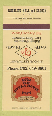 Matchbook Cover - Opera House OJ's Place Casino North Las Vegas NV 30 Strike