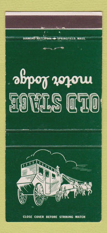Matchbook Cover - Old Stage Motor Lodge Colonial Heights VA 30 Strike