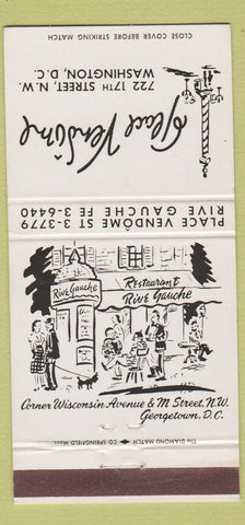 Matchbook Cover - Place Vendome Washington DC 30 Strike