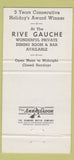 Matchbook Cover - Place Vendome Washington DC 30 Strike