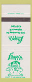 Matchbook Cover - Froggy's French Cafe Highwood IL 30 Strike