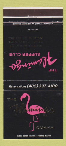 Matchbook Cover - Flamingo Supper Club Omaha NE 30 Strike