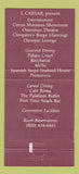 Matchbook Cover - Caesars Palace Casino Hotel Las Vegas NV  30 Strike