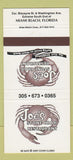 Matchbook Cover - Joe's Stone Crab Restaurant Miami Beach FL 30 Strike