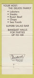 Matchbook Cover - Steve's Rotary Restaurant Manchester NH lobster 30 Strike