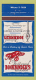Matchbook Cover - Bookbinders Seafood Philadelphia PA lobster 30 Strike