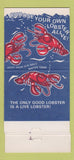 Matchbook Cover - Bookbinders Seafood Philadelphia PA lobster 30 Strike