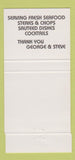 Matchbook Cover - Harborside Seafood Bayside NY 30 Strike