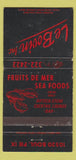 Matchbook Cover - Le Bovin Montreal QC WEAR 30 Strike