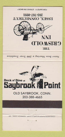 Matchbook Cover - Griswold Inn Essex CT Old Saybrook 30 Strike