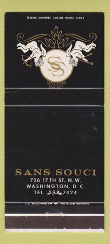Matchbook Cover - Sans Souci Washington DC 30 Strike