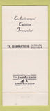 Matchbook Cover - Sans Souci Washington DC 30 Strike
