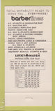 Matchbook Cover - Barber Lines Shipping 30 Strike